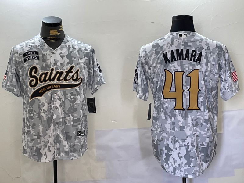 Men New Orleans Saints #41 Kamara Nike Arctic Camo 2024 Salute to Service Limited NFL Jersey style 9->new orleans saints->NFL Jersey